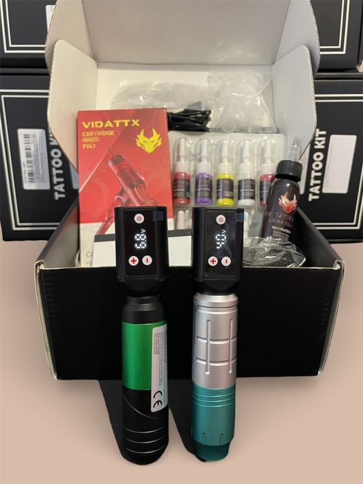 Полный тату набор для новичка и мастера— все  в одном комплекте