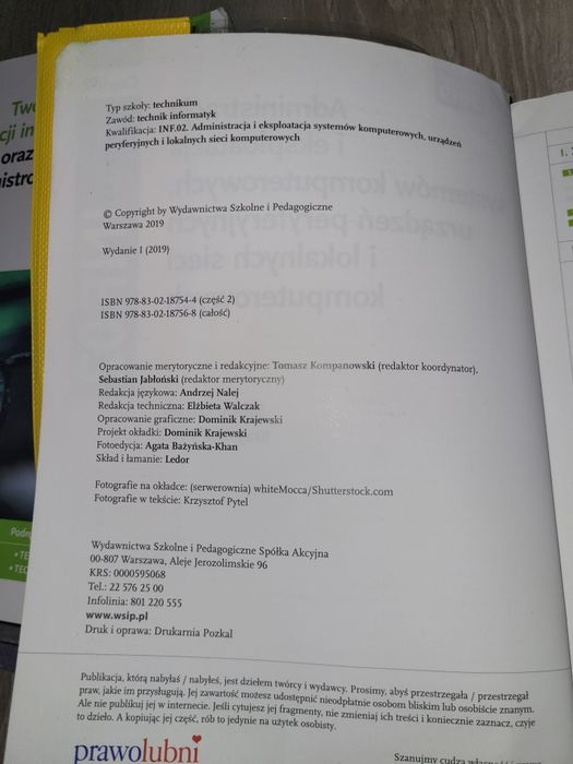 Administracja i eksploatacja systemów komputerowych INF.02 cz.2