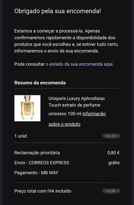 Perfume Unique'e Luxury