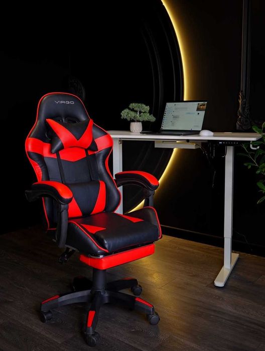 Крісло геймерське Virgo Vecotti GT Чоро-червоне