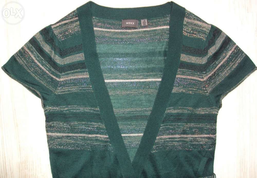 Sweterek Mexx XS/34-36 zielony na top, bluzkę, golf praca/biuro
