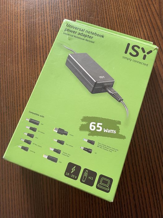 Універсальний адаптер для ноутбука, зарядка для ноутбука ISY: 531
