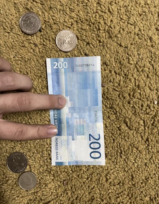 Nota e moedas noruguesas