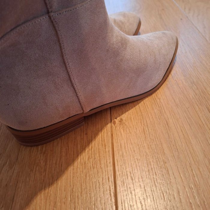 Buty kozaki zamszowe
