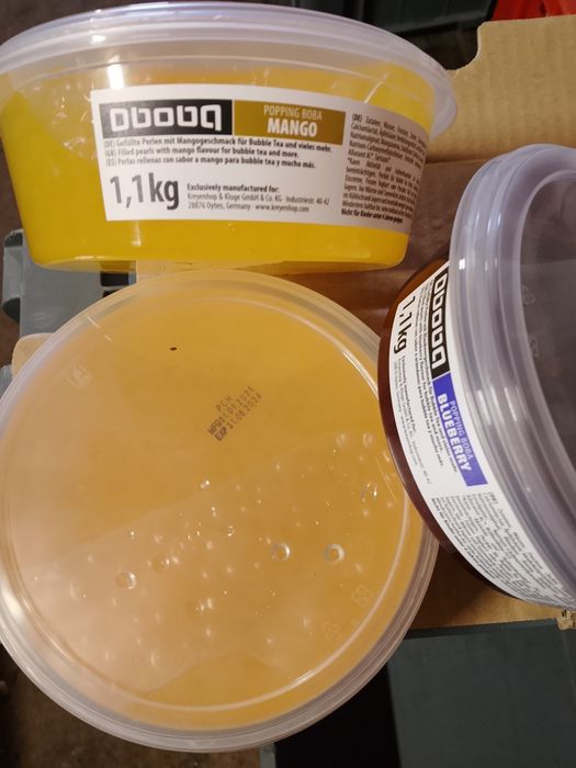 Krótka data!4x kulki bubble tea mango jagoda