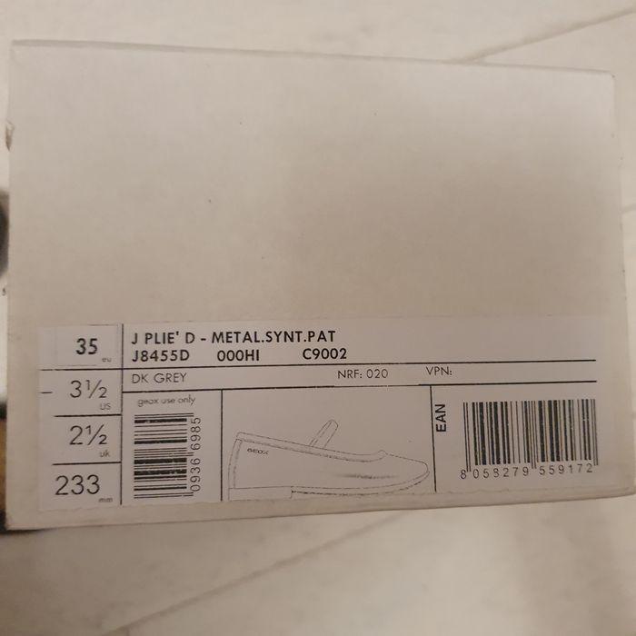 Baleriny geox rozmiar 35