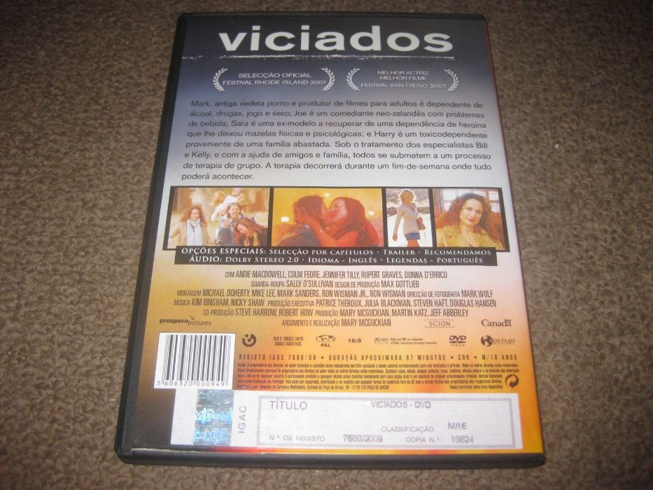 DVD "Viciados" de Mary McGuckian