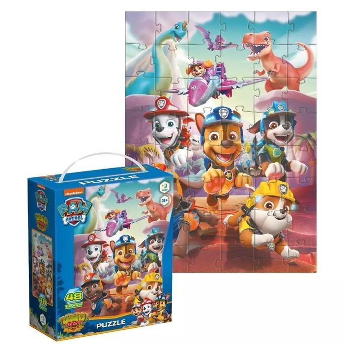 Puzzle 48 elementów. Psi Patrol. Dinozaury. Dodo