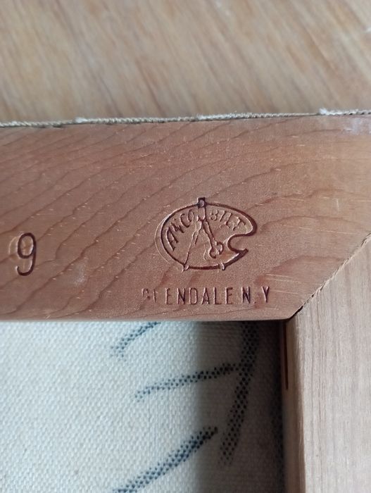 J TOLLER  Sygnowany obraz olej na płótnie połowa XX wieku