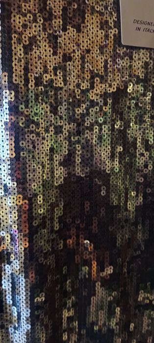 Srebrna sukienka cekinowa nowa 36 38 S M