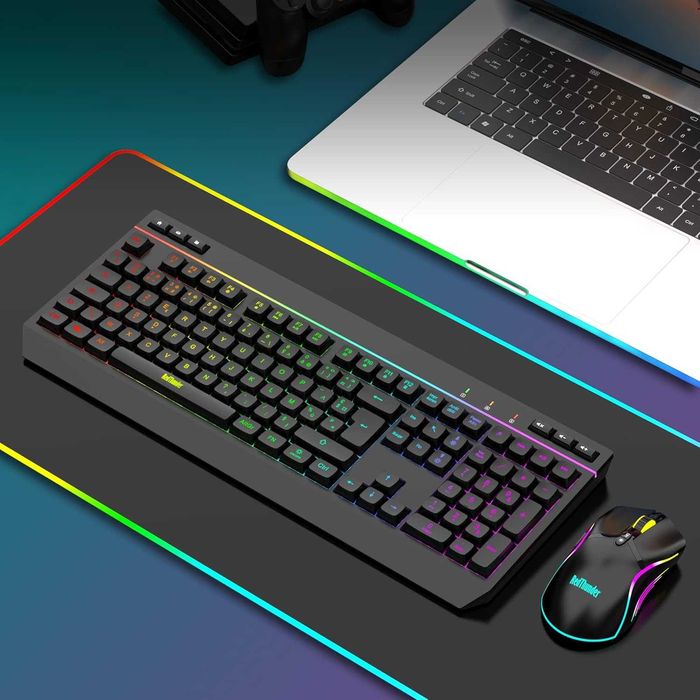 Zestaw RedThunder K20 klawiatura + mysz gaiming RGB AZERTY