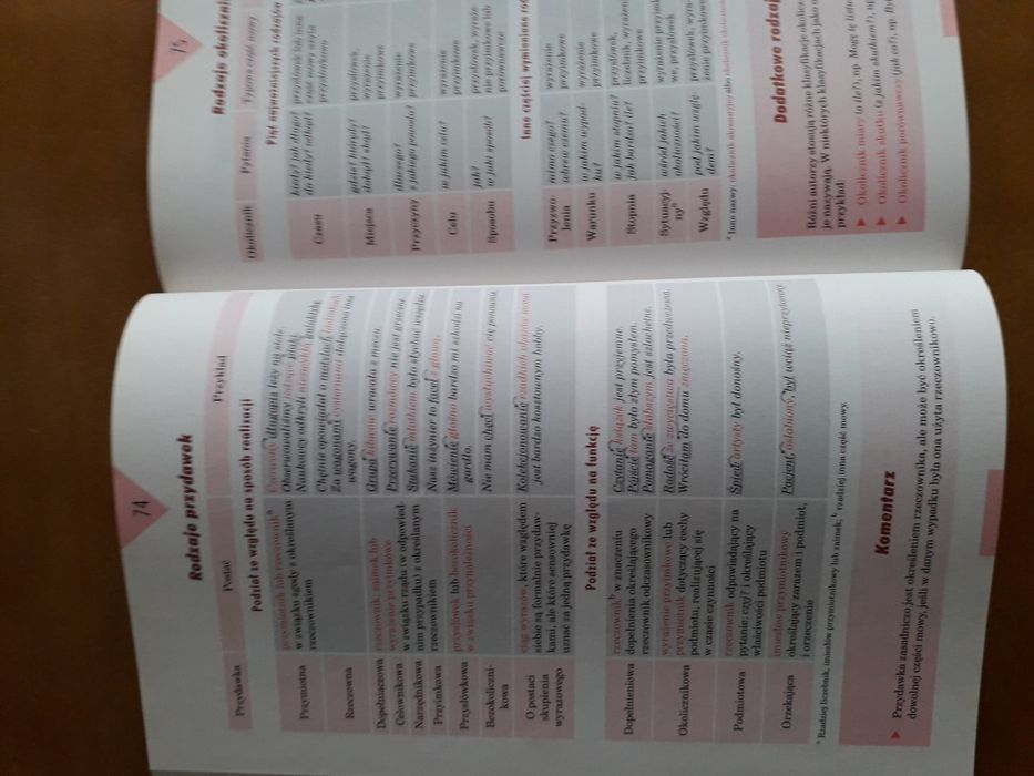 Tablice szkolne. Język polski
