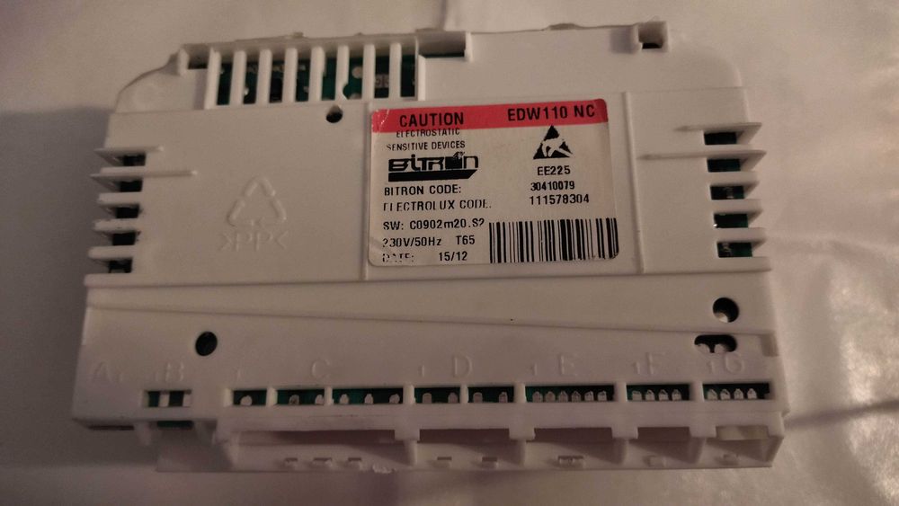 Unidade de controlo electrónico para máquinas de lavar loiça, marcas AEG, Electrolux e Zanussi