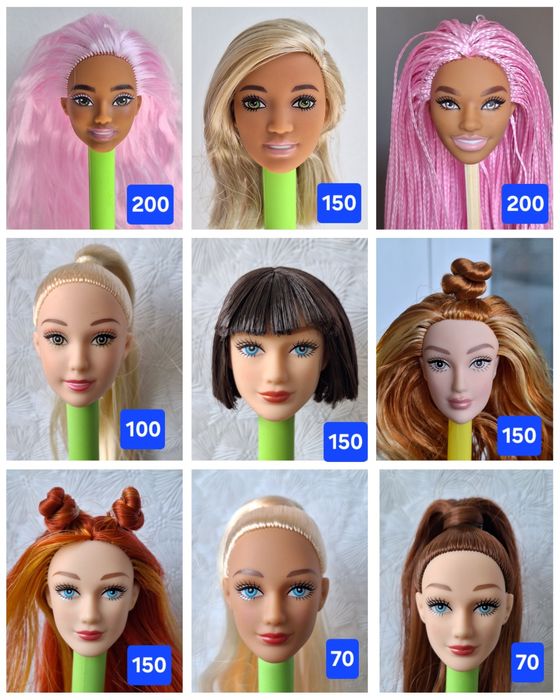 Голова Барбі, Кен, Дефа Люсі, Defa, Barbie для гібридизації, всі нові