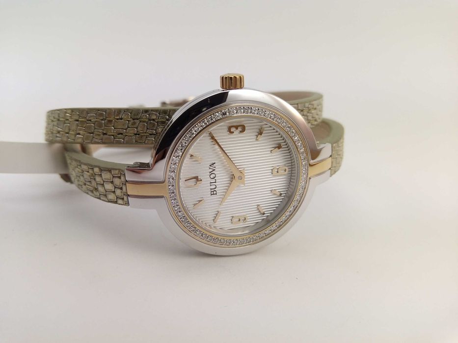 Женские часы 52 бриллианта 0,25 карат Bulova 98R278 Rhapsody РРЦ $1020