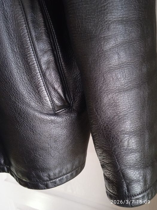 Чоловіча кожана куртка 3XL