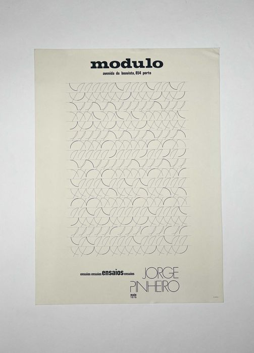 Cartaz da exposição Jorge Pinheiro Galeria Modulo 1976