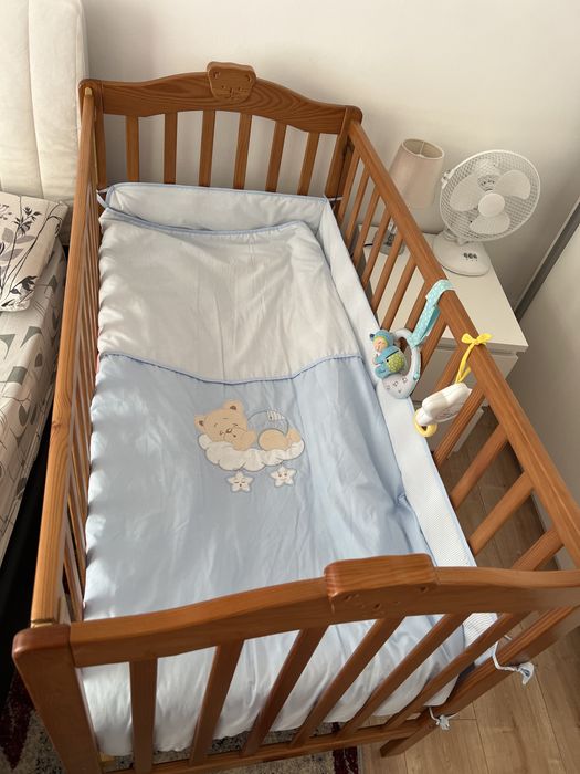 Cama de bebé com colchão anti alergico