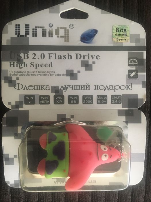 Флешка USB накопитель брелок 16 гБ