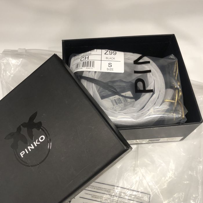 Pasek Pinko Love Belt S (Rozmiar 80/90) z Kultową Klamrą Love Birds