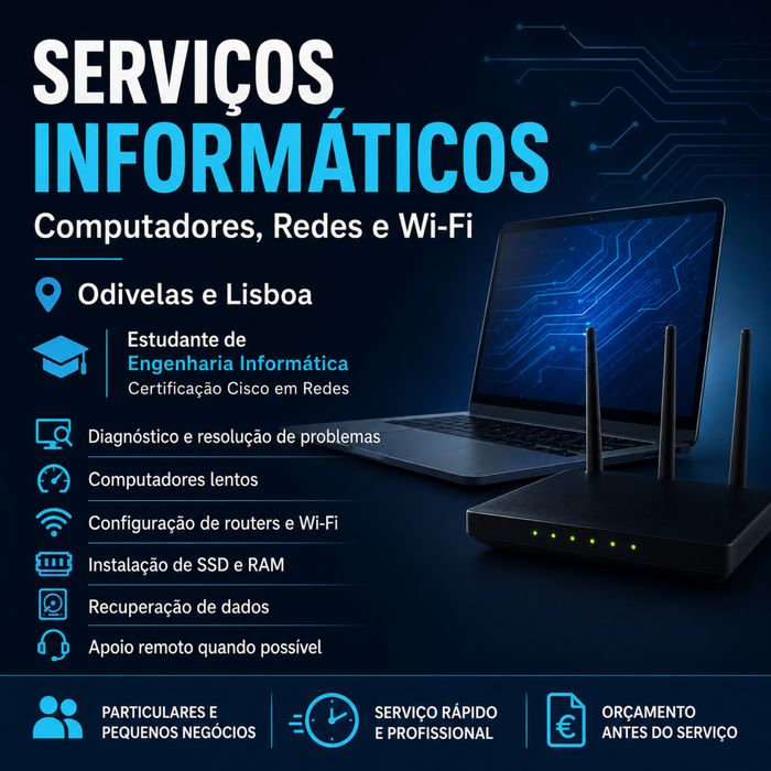 Técnico Informático - Computadores, Redes e Wi-Fi