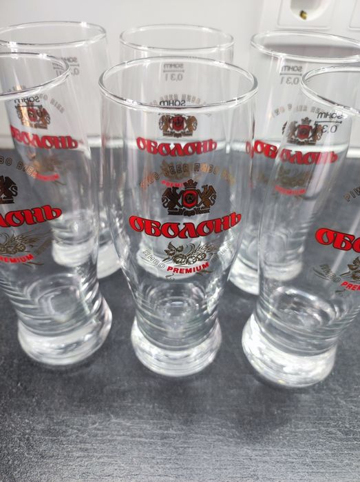 Стаканы под пиво "Оболонь" 0,3 л