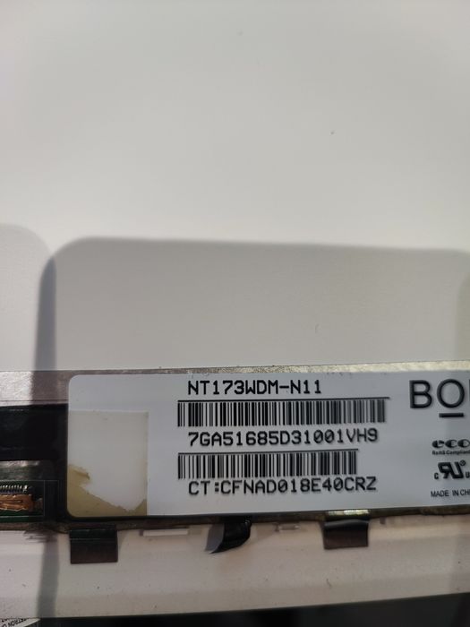 Ecrã display NT173WDM de 30 pinos original