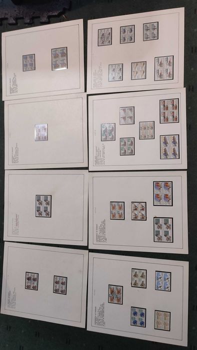 Selos Instrumentos do Trabalho - 27 Quadras, 108 selos - anos 70/80