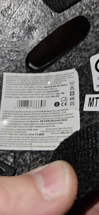 Kask rowerowy dla dziecka.