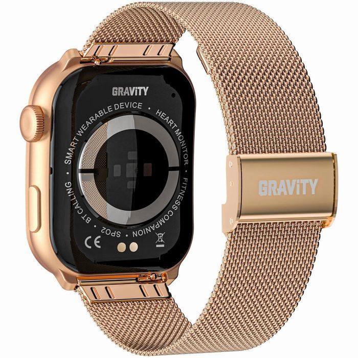 Smartwatch Damski GRAVITY GT28-5 Pasek + Bransoleta złoto Czarny