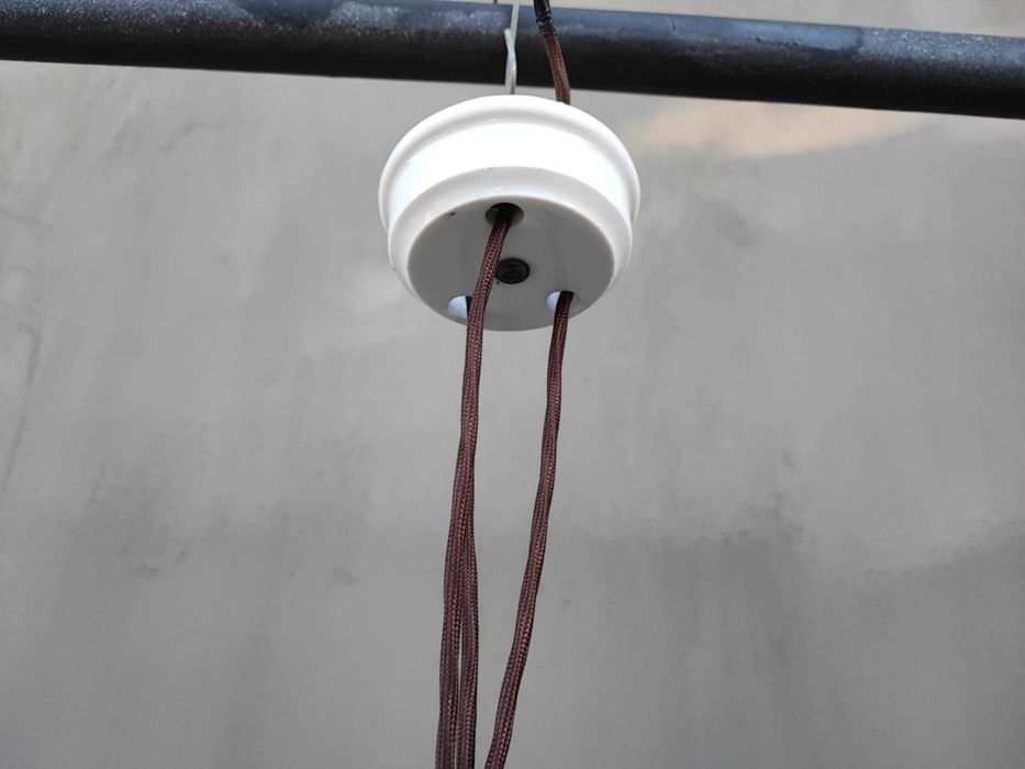 Przedwojenna porcelanowa lampa,przeciwwaga