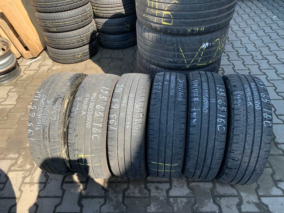 2  szt opony używane letnie 195/65r16C Michelin Agilis W-wa