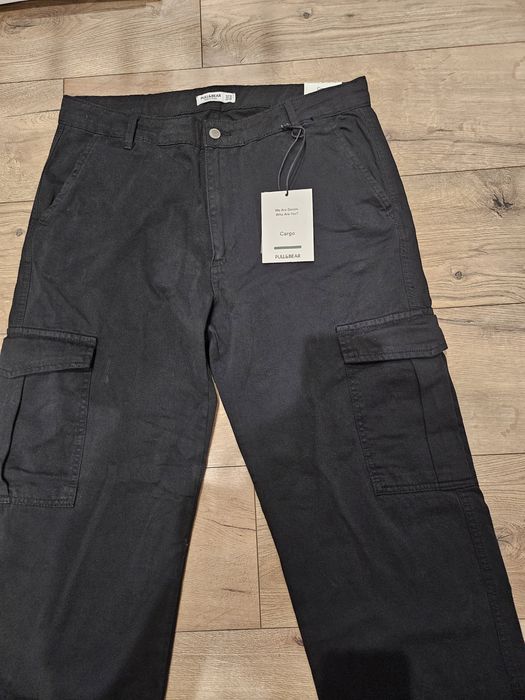Spodnie Cargo Pull&Bear 46 ale jak 42