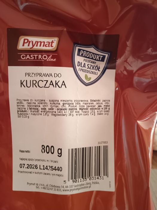 Przyprawa do kurczaka 800g Prymat