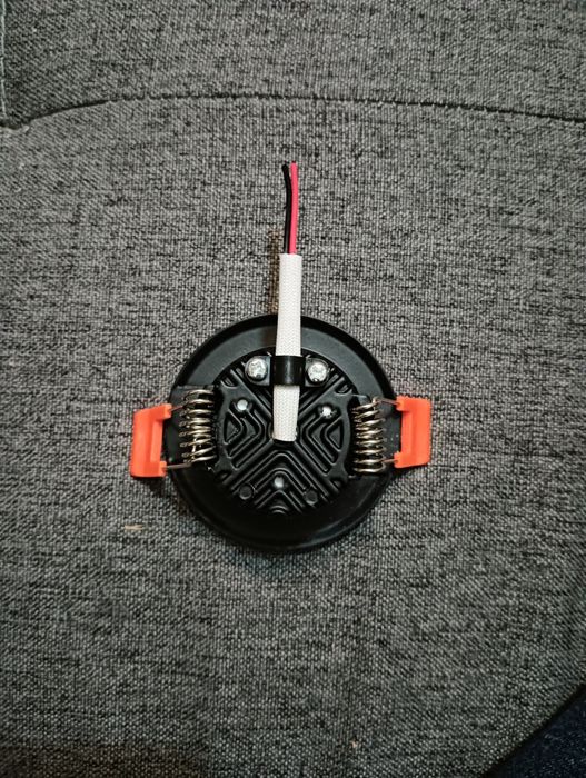 Lâmpadas led, preto/laranja