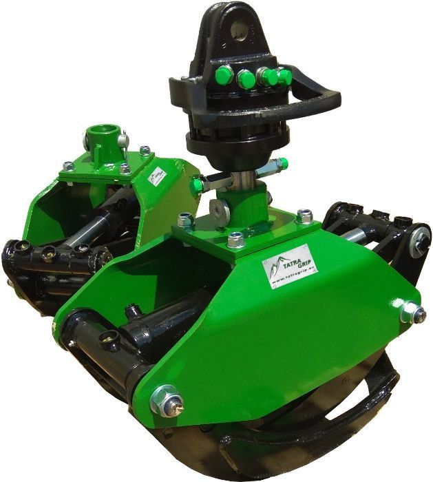 Minikoparka koparki szybkozłącze adapter + Rotator 1T + Chwytak 0,16m2