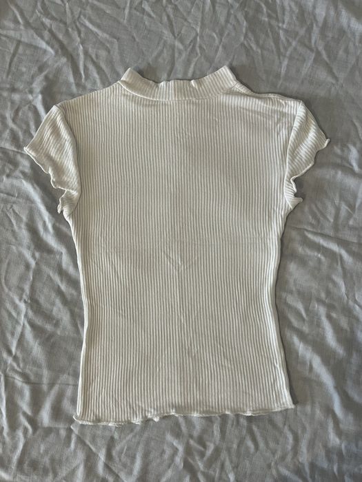 Top branco justo | Bershka | Tamanho XS
