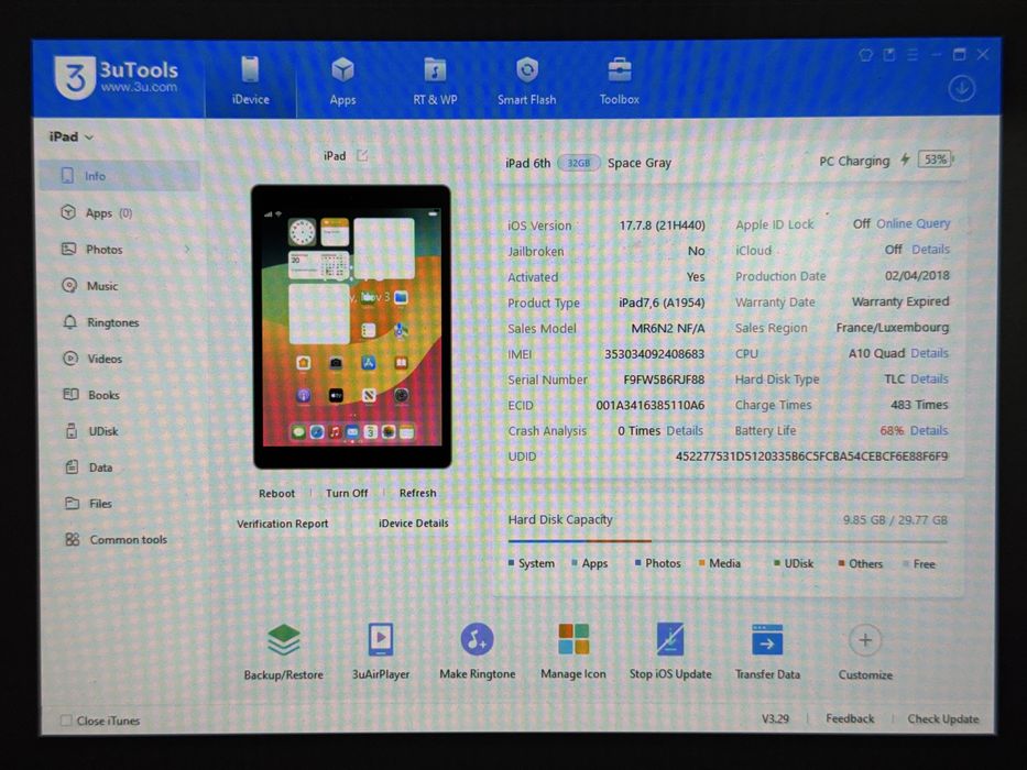 iPad 6 (A1954) 32GB - Cellular (LTE) - faktura VAT 23%
