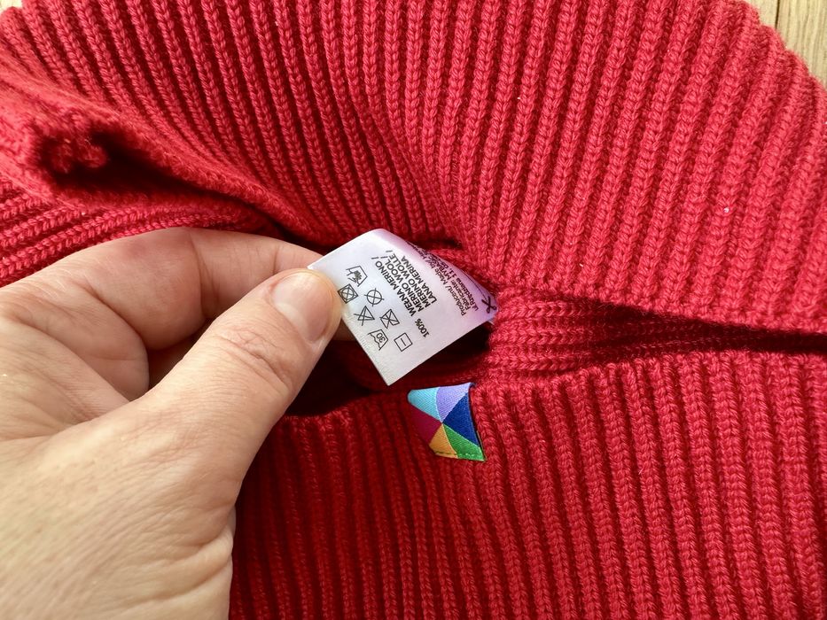 Komin My Basic wełna merino 100% czerwony