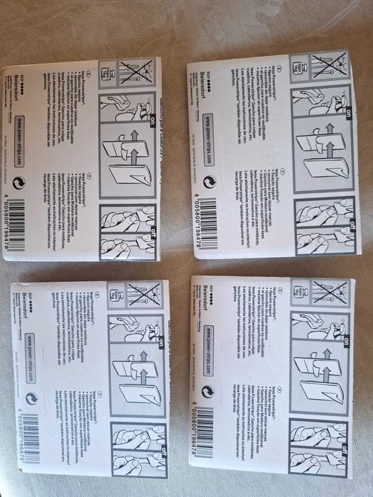 8 Ganchos Autoadesivos para Quadros