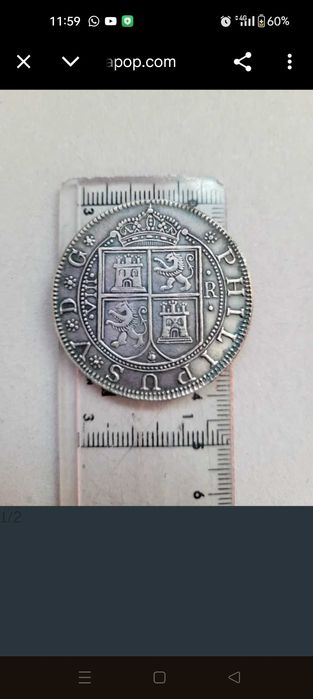 Moeda Espanhola de 1721