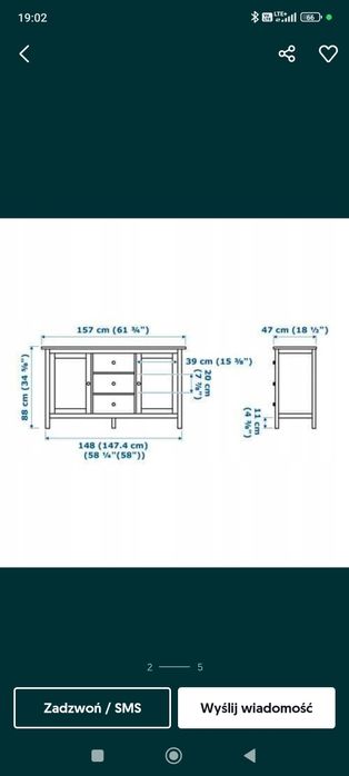 Komoda Hemnes ikea