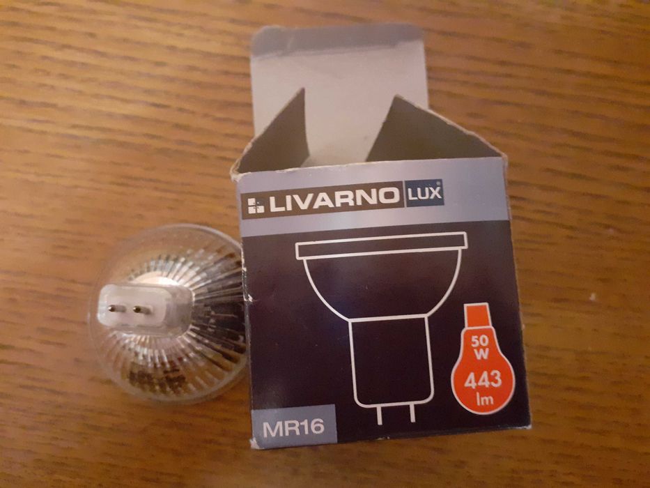 Żarówka halogenowa MR16/ wtyk GU 5.3/ moc 50W