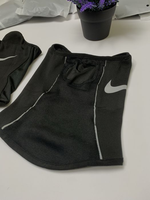 Снуд Nike на флісі,снуд найк з рефлективним лого,баф nike