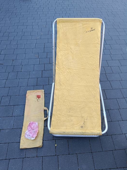 Leżak żółty kompletny