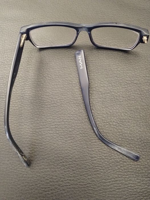 Okulary męskie -5,75 -  zniszczone, uszkodzone