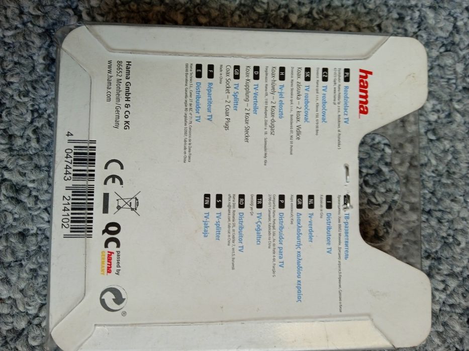 Rozdzielacz TV Hama.