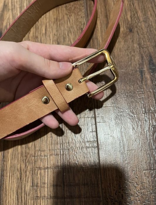 Brązowy pasek do spodni