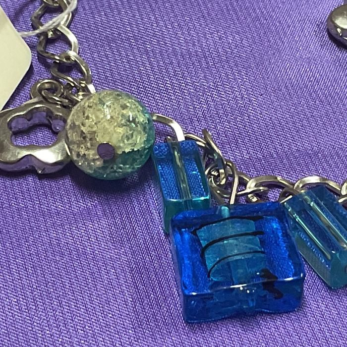 Pulseira pedras blue peça vintage