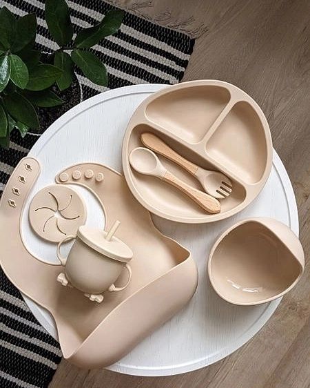 Силиконовая посуда для детей 5×1